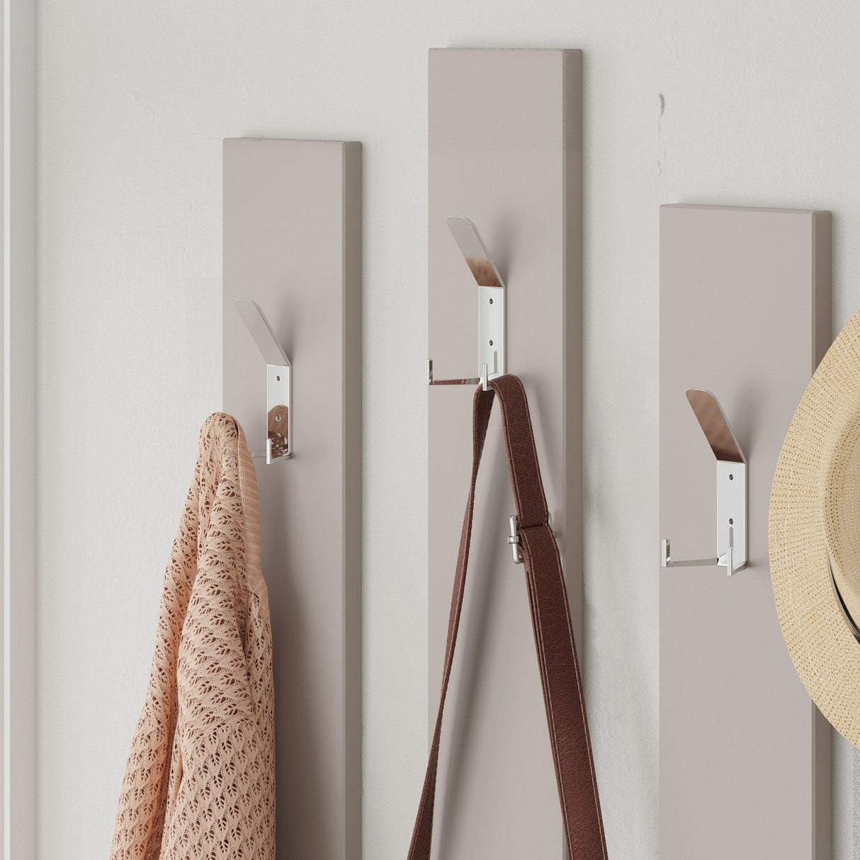 Cuier cu pantofar cu Oglinda Suleiman, Crem Gri, 137 x 154 x 35 cm