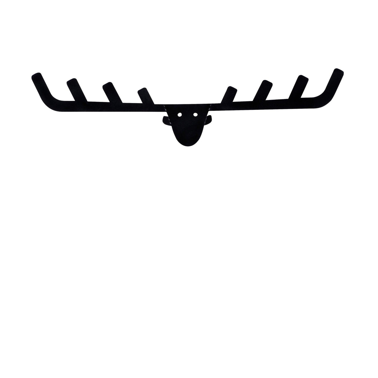 Cuier de hol metalic Antler, Negru, 17x1x66 cm