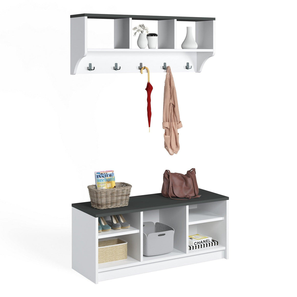 Cuier Neo, Alb, 100x40x22 cm