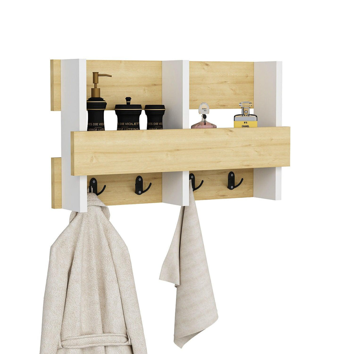 Cuier Wink, Stejar, 60 x 35 x 16 cm