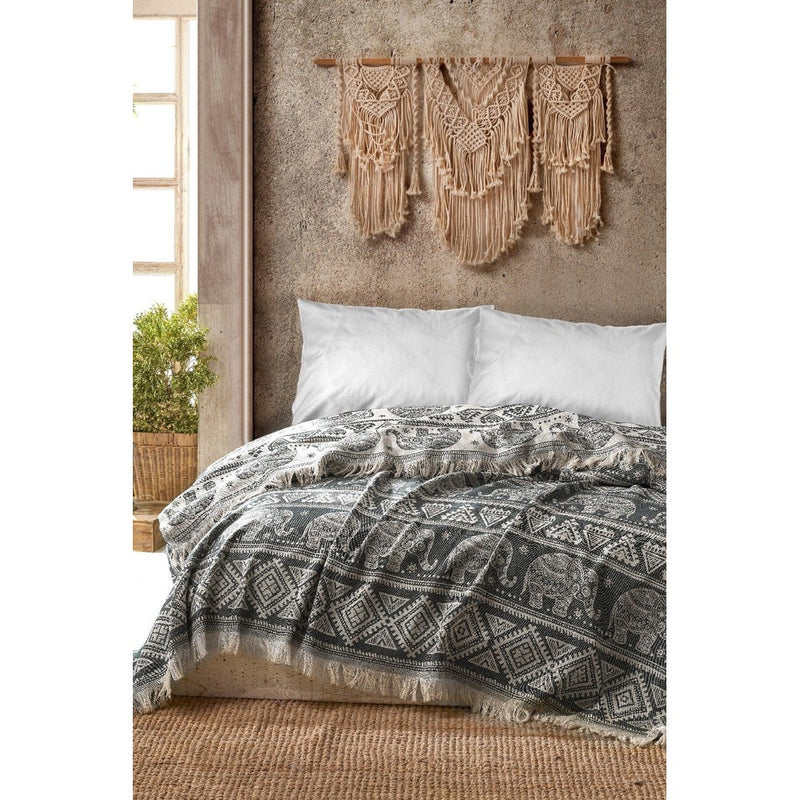 Cuvertura Cuvertură de pat double, Antracit, 240x220 cm