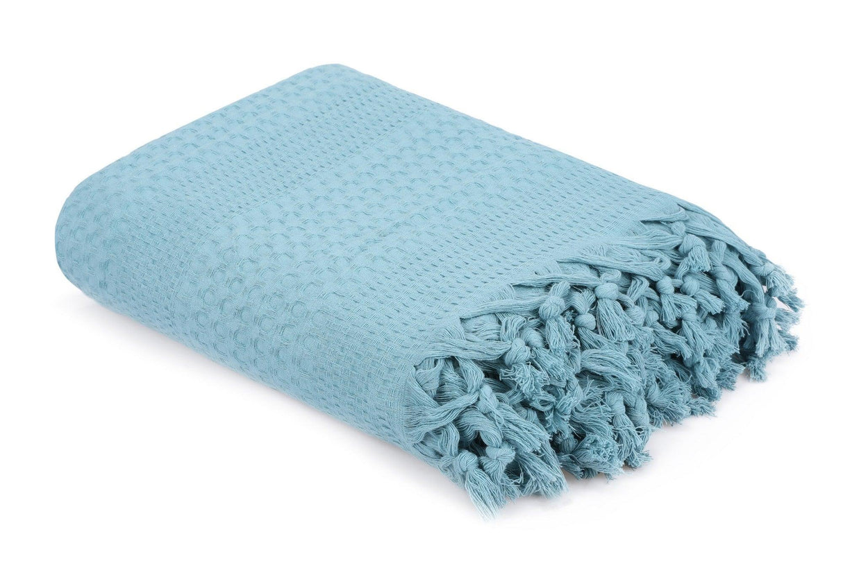 Cuvertură de pat double, Verde, 240x220 cm