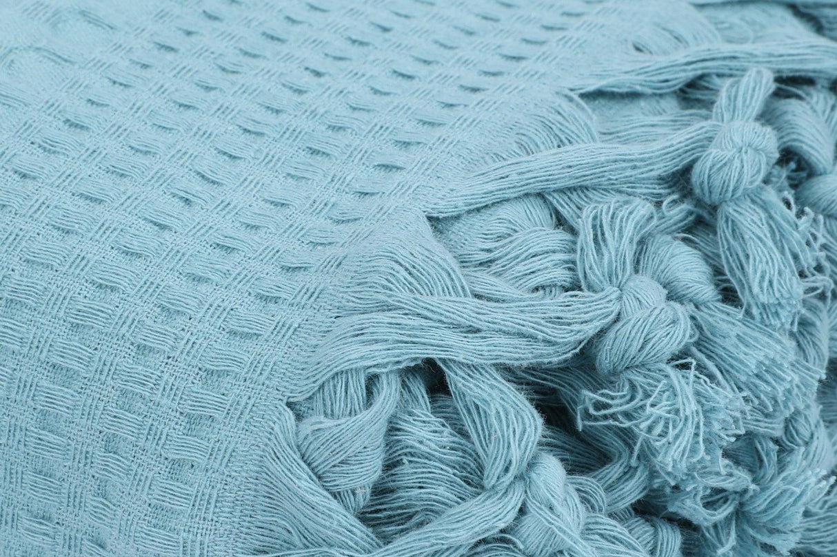 Cuvertură de pat double, Verde, 240x220 cm