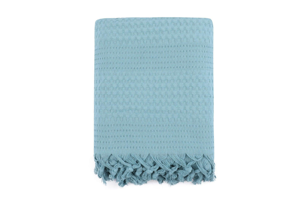 Cuvertură de pat double, Verde, 240x220 cm