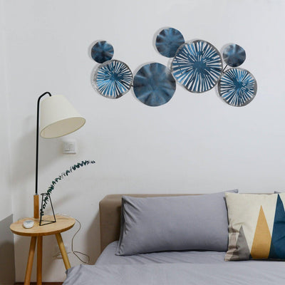 Decoratiune de perete Metal Astrid, Multicolor, 35x0,08x79 cm