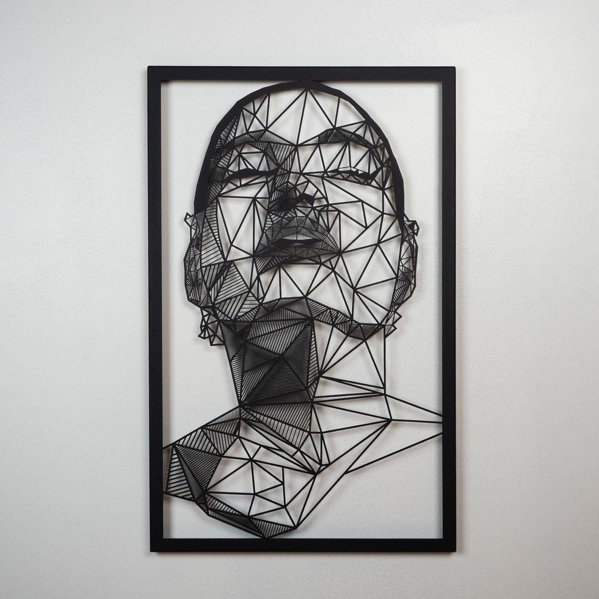 Decoratiune de perete Metal Diva, Negru, 45 x 70 cm