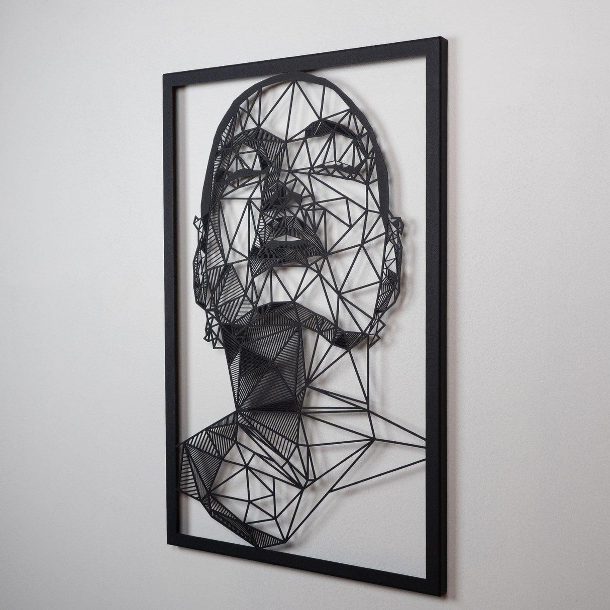 Decoratiune de perete Metal Diva, Negru, 45 x 70 cm