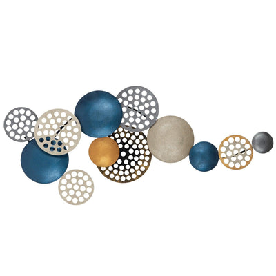 Decoratiune de perete Metal Enzo, Multicolor, 8x42x90 cm