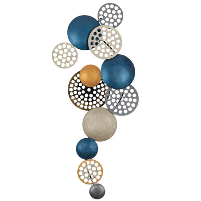Decoratiune de perete Metal Enzo, Multicolor, 8x42x90 cm