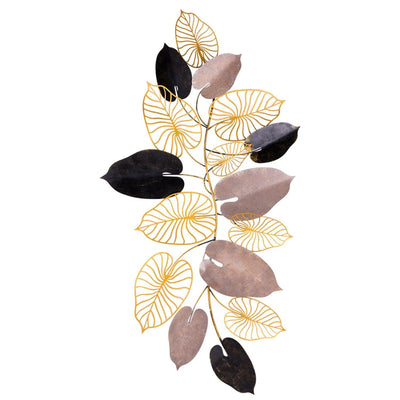 Decoratiune de perete Metal Furize, Multicolor, 61x7x120 cm