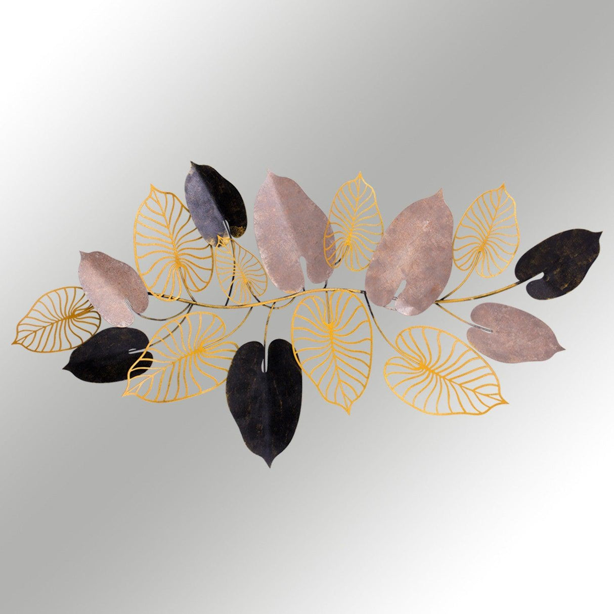 Decoratiune de perete Metal Furize, Multicolor, 61x7x120 cm