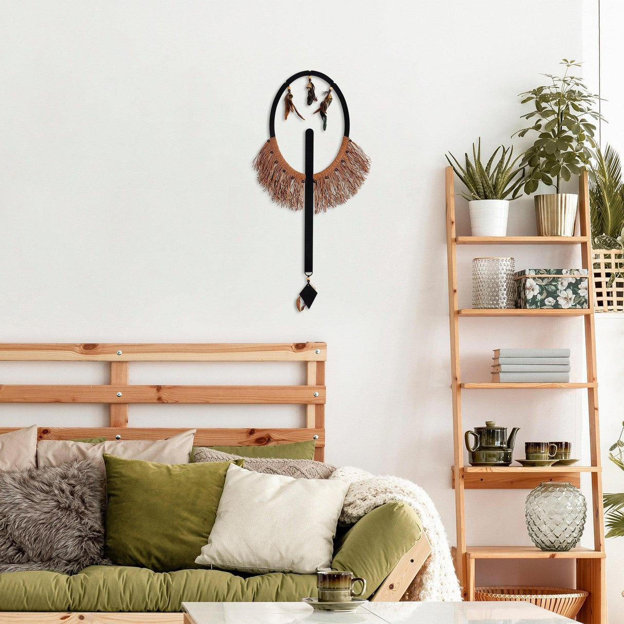 Decoratiune de perete Metal Ifamac, Cupru, 90x1x46 cm