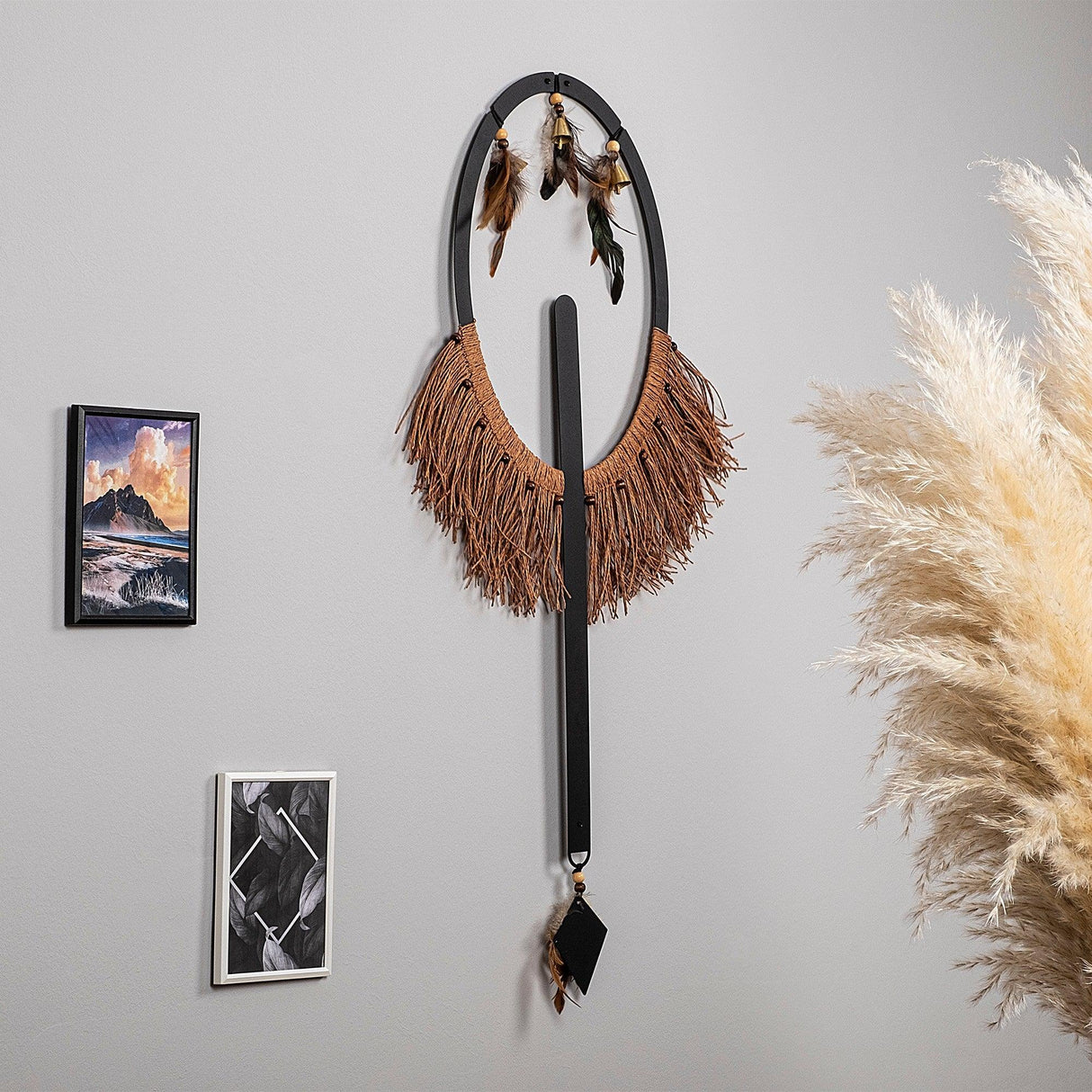 Decoratiune de perete Metal Ifamac, Cupru, 90x1x46 cm