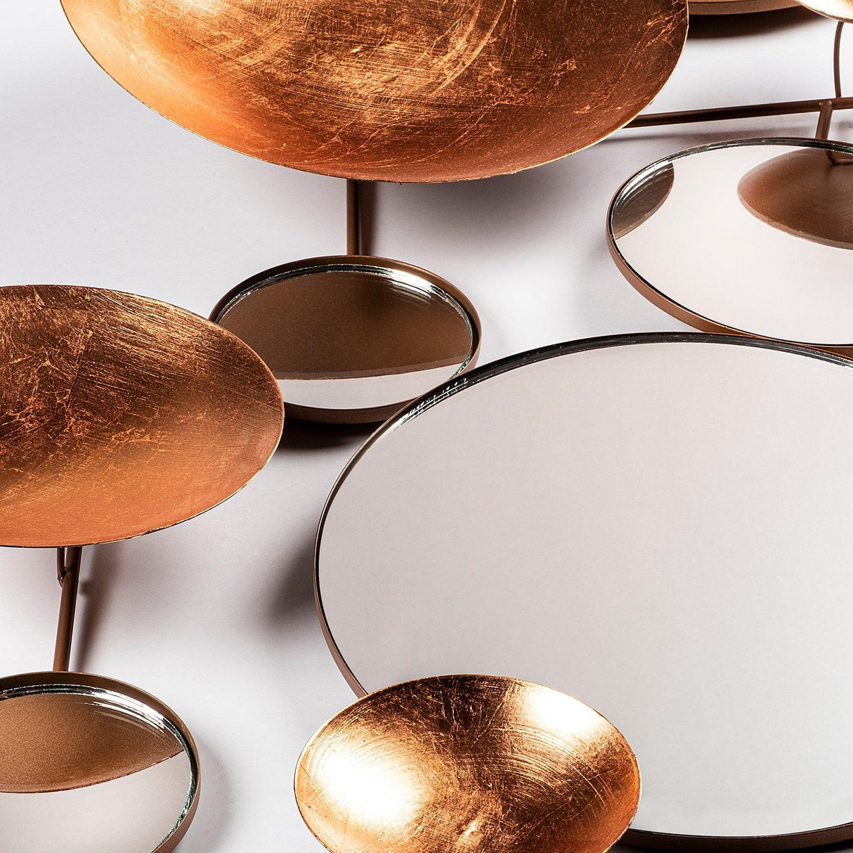 Decoratiune de perete Metal Infinity-round, Multicolor, 116x1x60 cm