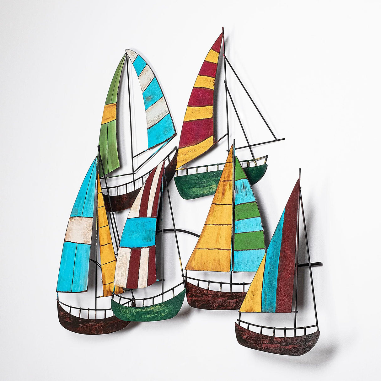 Decoratiune de perete Metal Kalyon, Multicolor, 84x1x104 cm