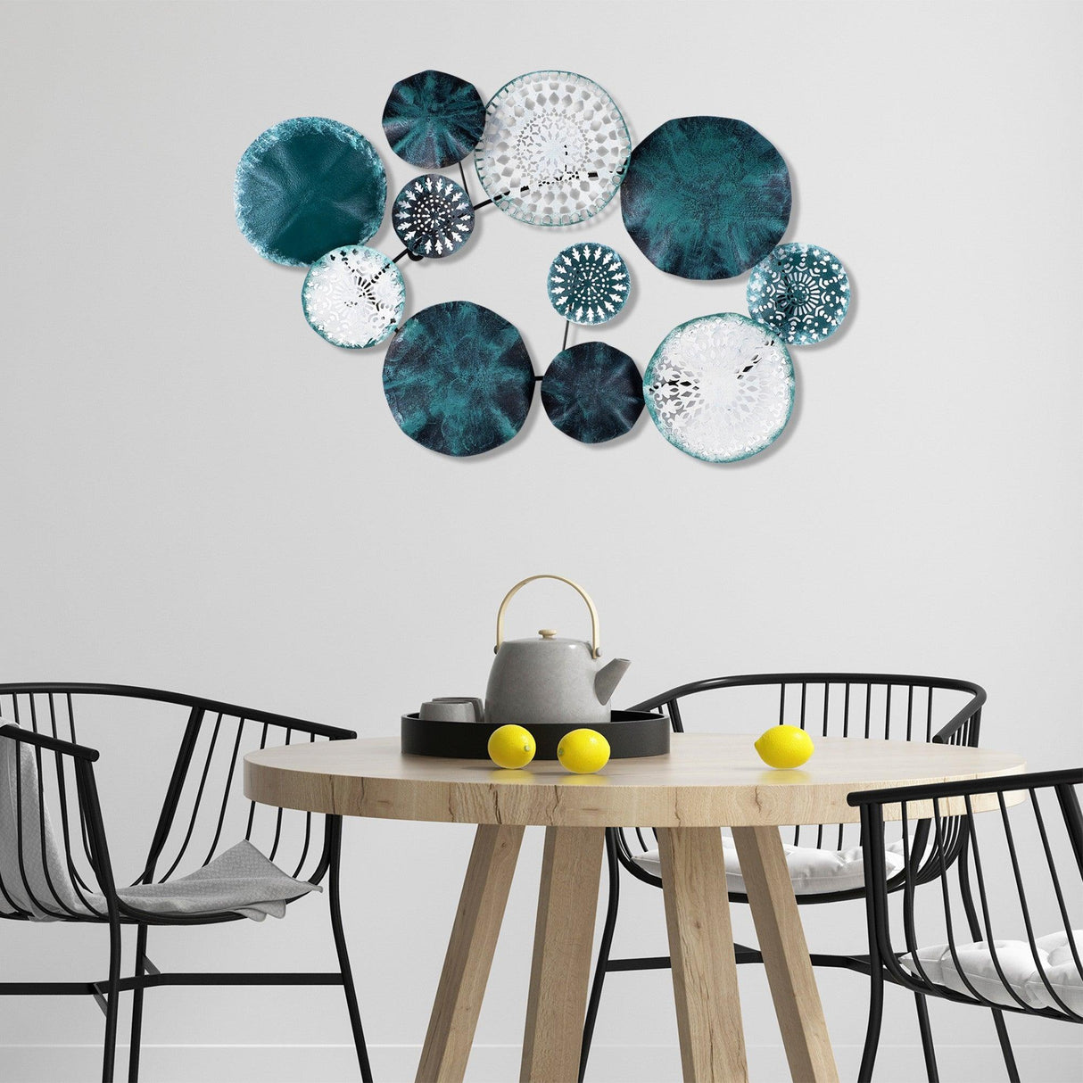 Decoratiune de perete Metal Metal Art Charm, Multicolor, 50x5x82 cm