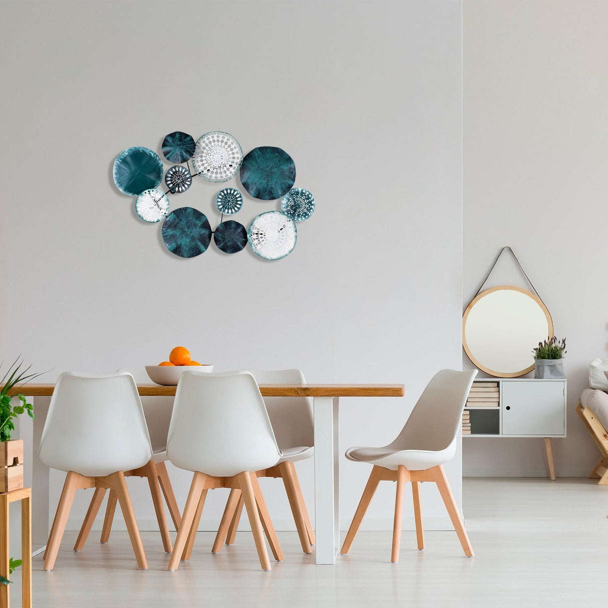 Decoratiune de perete Metal Metal Art Charm, Multicolor, 50x5x82 cm