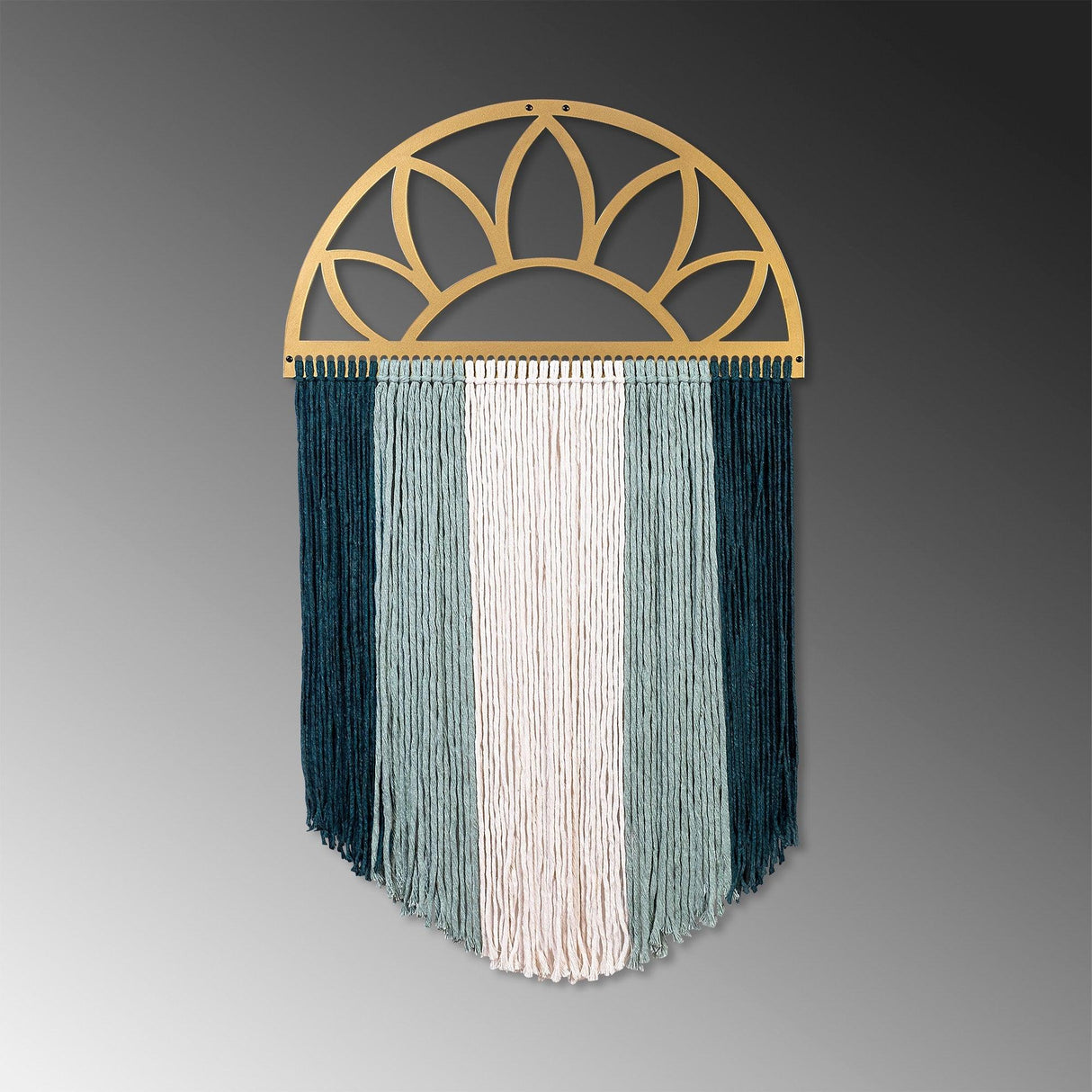 Decoratiune de perete Metal Rise, Aur, 82x1x49 cm