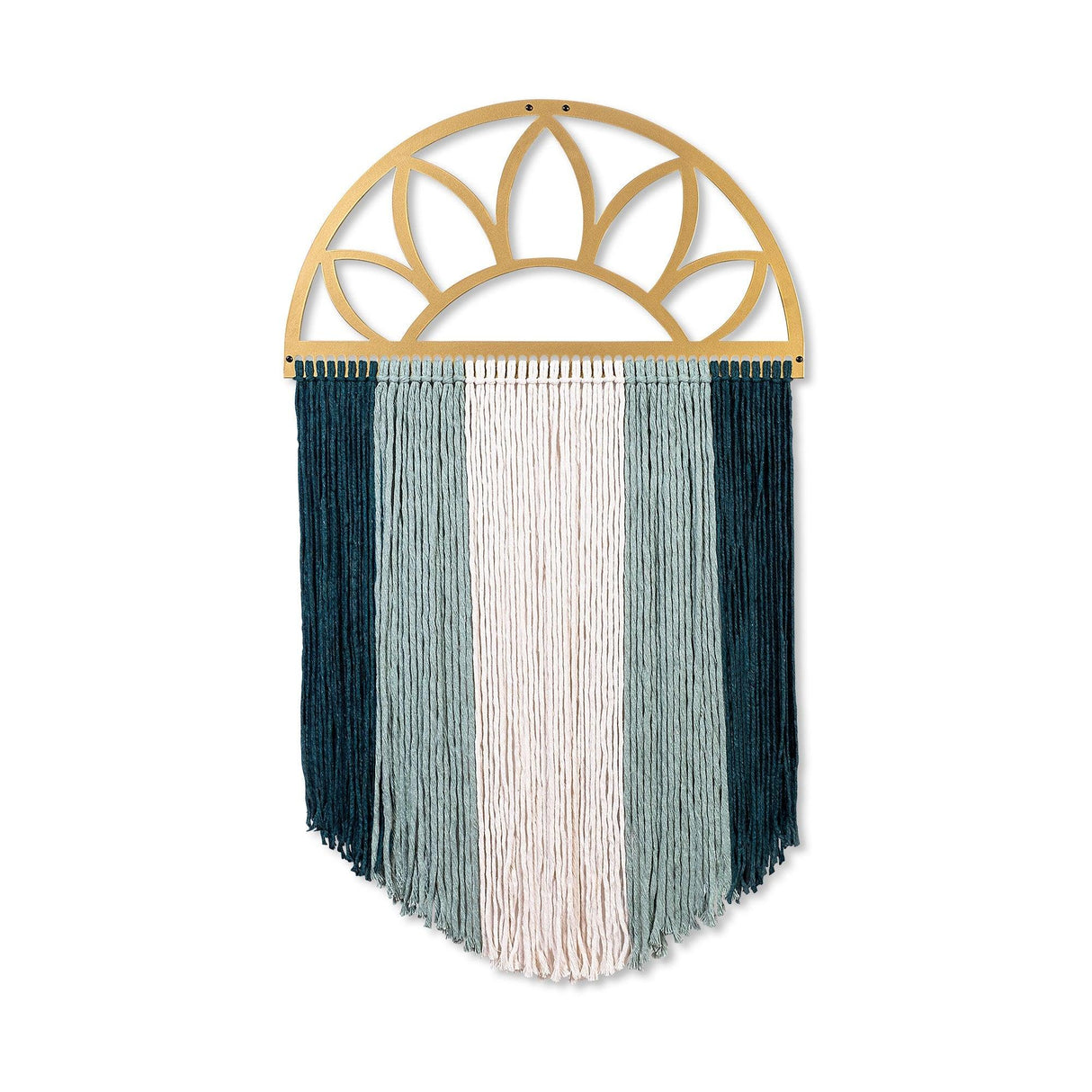 Decoratiune de perete Metal Rise, Aur, 82x1x49 cm