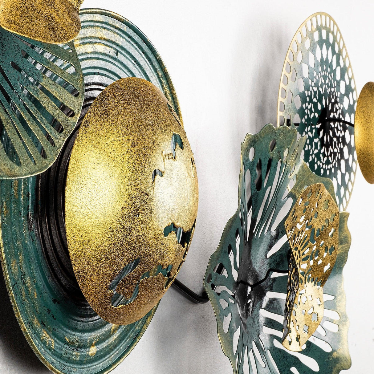 Decoratiune de perete Metal Sensuale, Multicolor, 50x0,15x100 cm