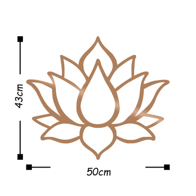Decoratiune de perete Metal Tanelorn, Cupru, 43x0.15x50 cm