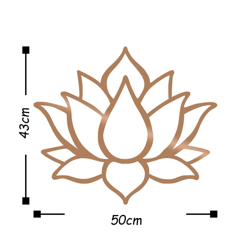 Decoratiune de perete Metal Tanelorn, Cupru, 43x0.15x50 cm