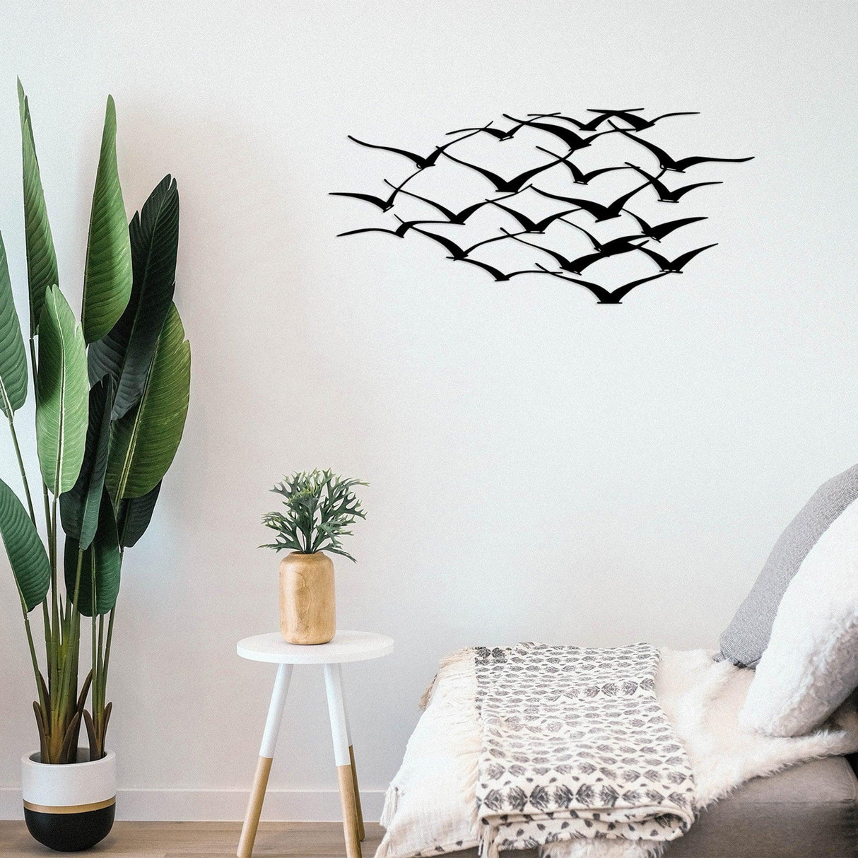 Decoratiune de perete Metal Tanelorn, Negru, 55x0.15x120 cm