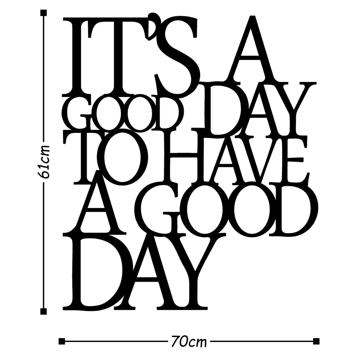 Decoratiune de perete Metal Tanelorn, Negru, 61x0.15x70 cm