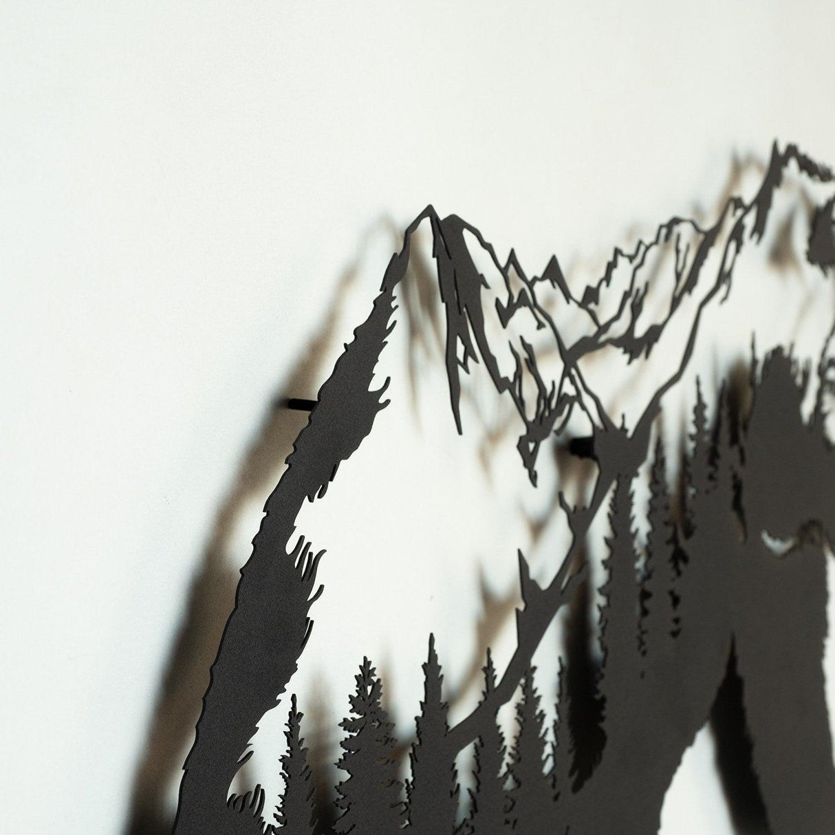 Decoratiune de perete Metal Urs Decorativ, Negru, 71 x 41 cm