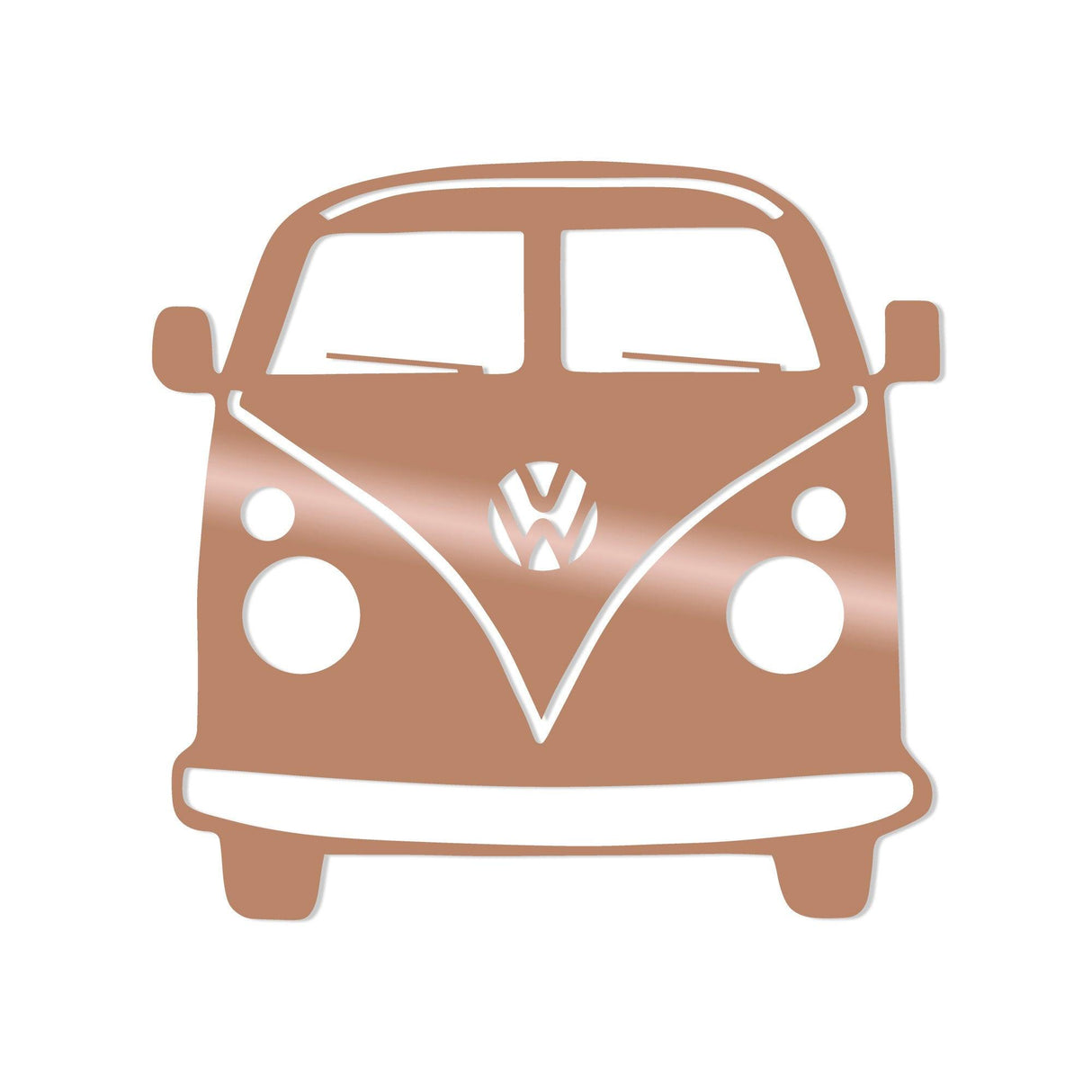 Decoratiune de perete Metal Vosvos - Copper, Cupru, 36x1x32 cm