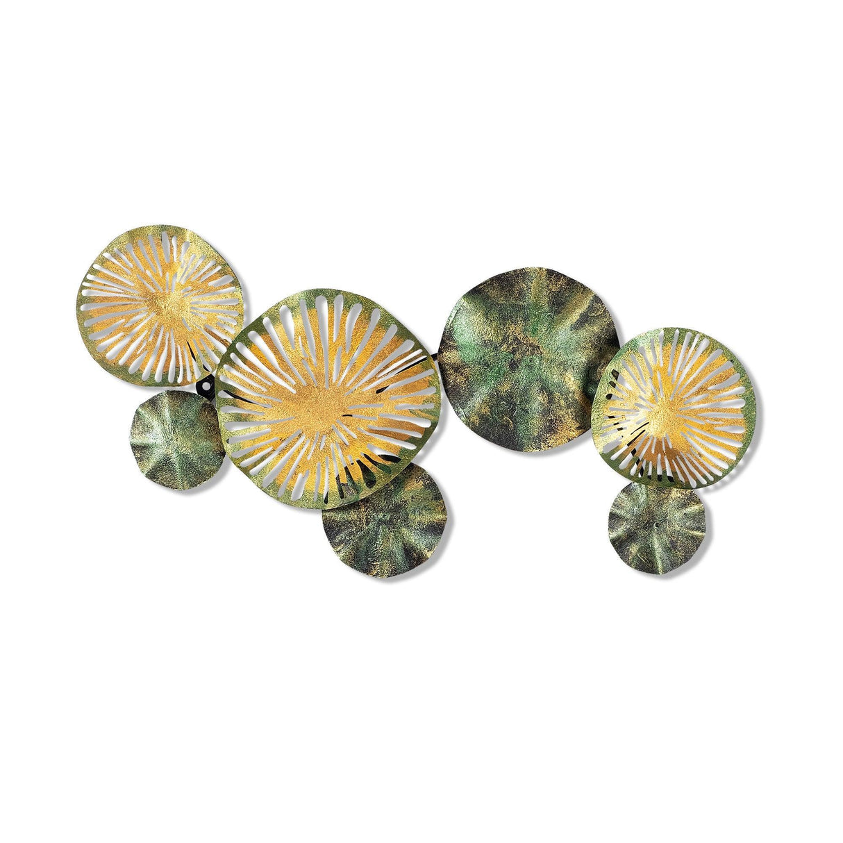 Decoratiune de perete Metal Yasemin, Multicolor, 38 x 74 cm