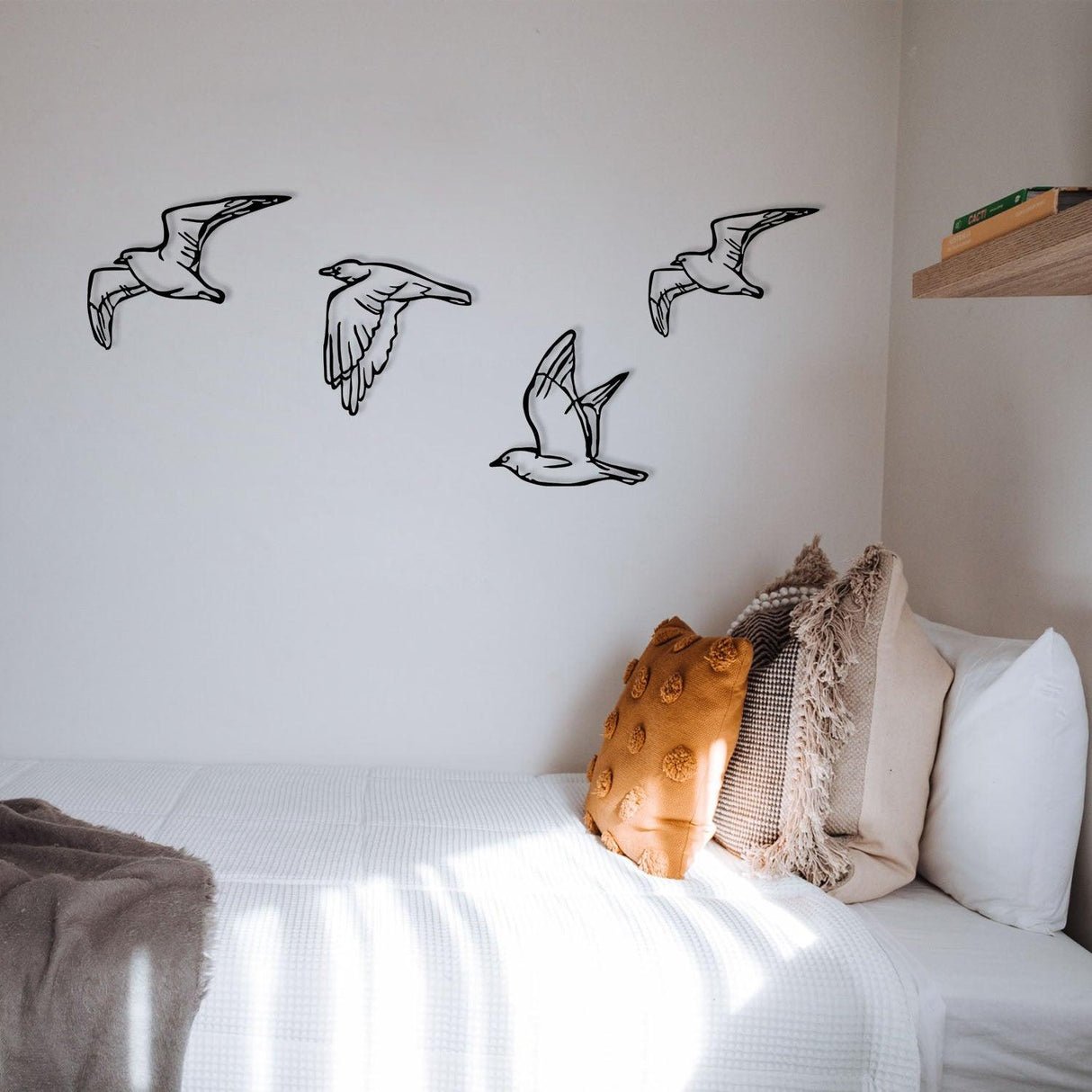 Decoratiune de perete Metal Zevahir, Negru, 24x0,12x100 cm