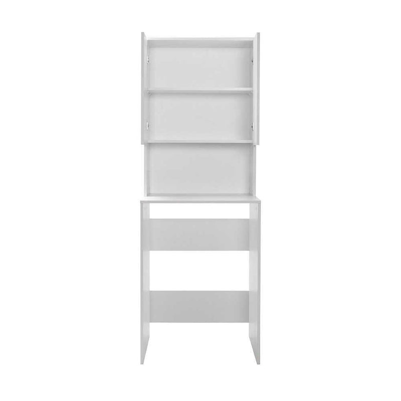 Dulap Baie Adore cu Loc Pentru Masina de Spalat, 3 Rafturi, 2 Usi, Alb, 65 x 182 x 60 cm