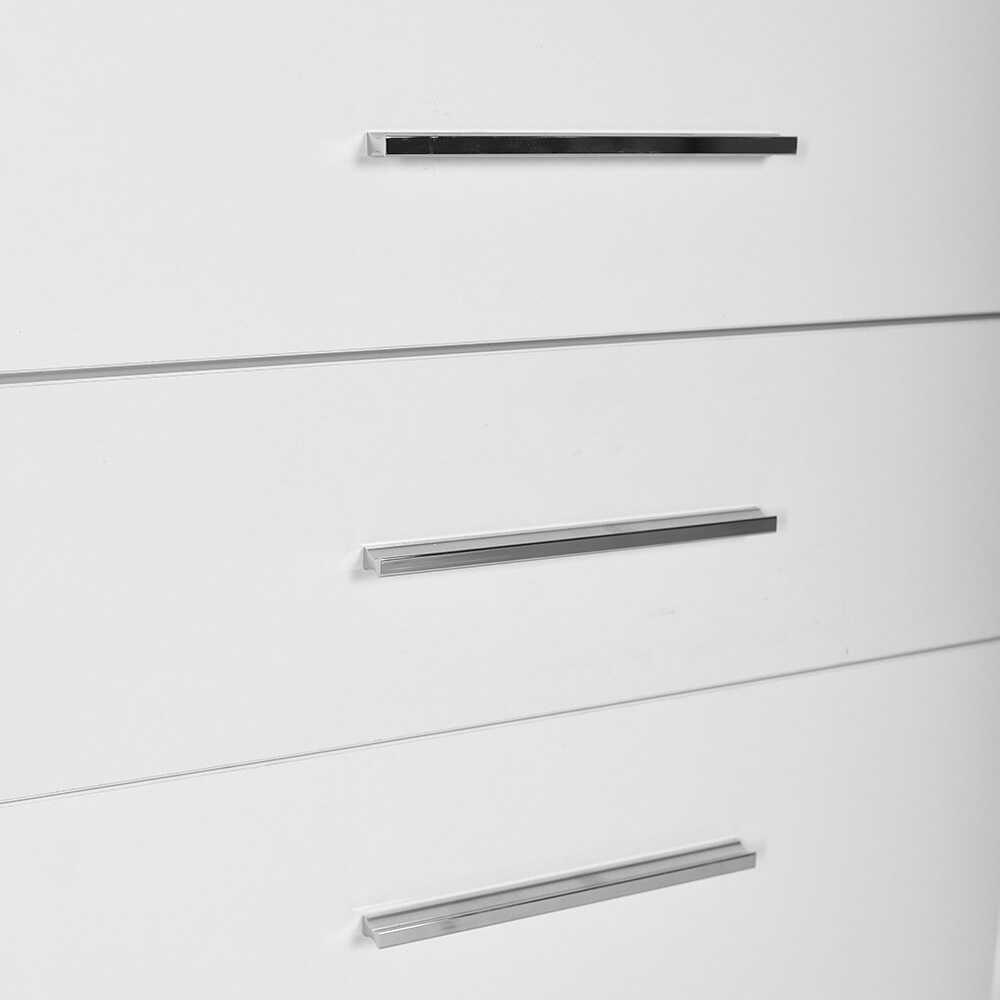 Dulap Baie cu cos de rufe Adore Diamond Maxi, Usa reversibila, Alb Lucios, 52x187x38 cm