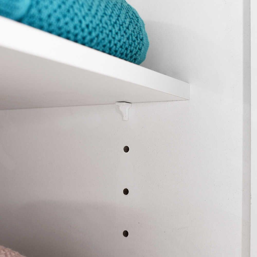 Dulap Baie cu cos de rufe Adore Diamond Maxi, Usa reversibila, Alb Lucios, 52x187x38 cm