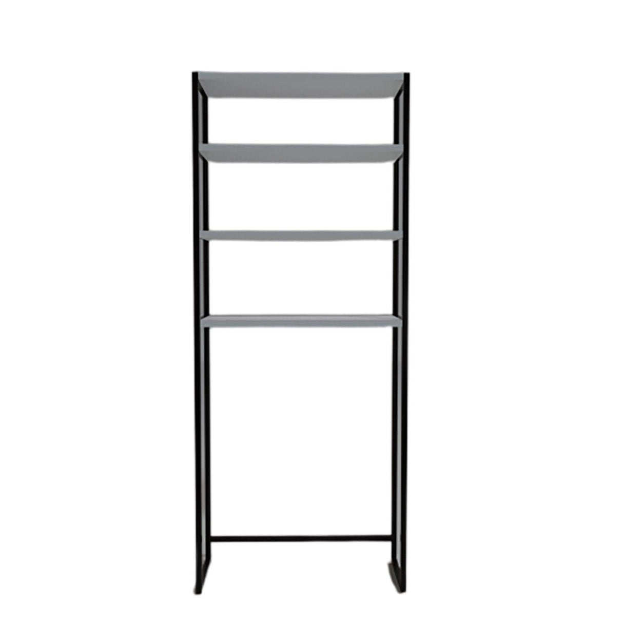 Dulap De Baie Salzgitter cu 4 Rafturi si cadru Metal, Alb, 54 X 150 X 18 Cm