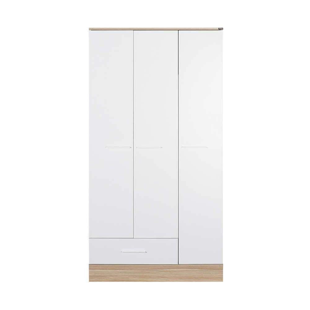 Dulap Haine Adore Base, 3 usi, 1 sertar, Alb, 103 x 198 x 52 cm