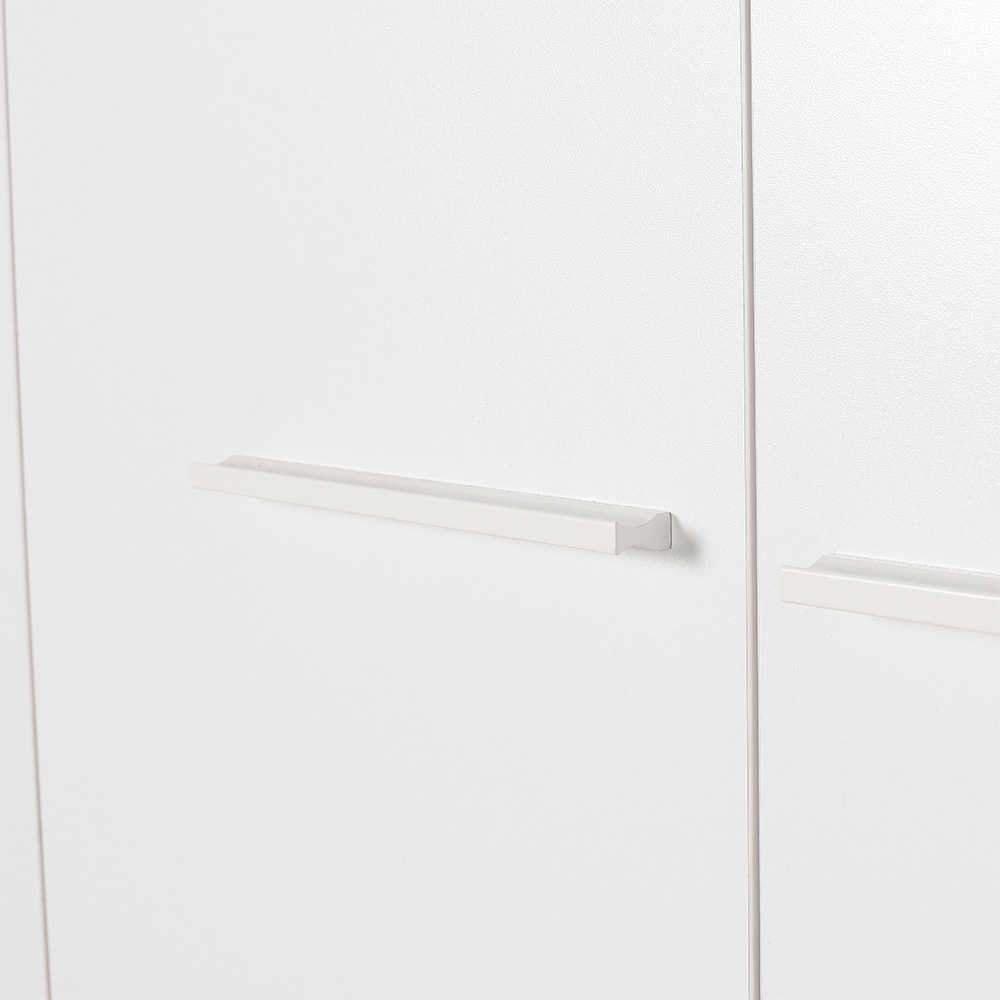 Dulap Haine Adore Base, 6 usi, 2 sertare, Alb, 206x224x52 cm