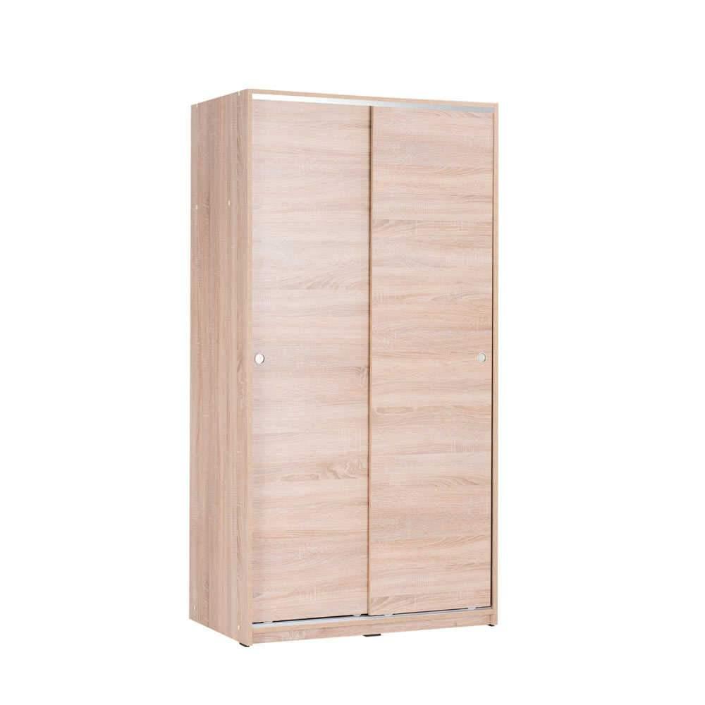 Dulap Haine Adore Slide Compact, 2 usi glisante, 94x182x52 cm - Natur