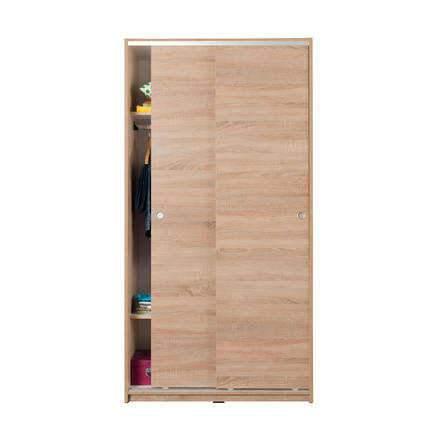 Dulap Haine Adore Slide Compact, 2 usi glisante, 94x182x52 cm - Natur