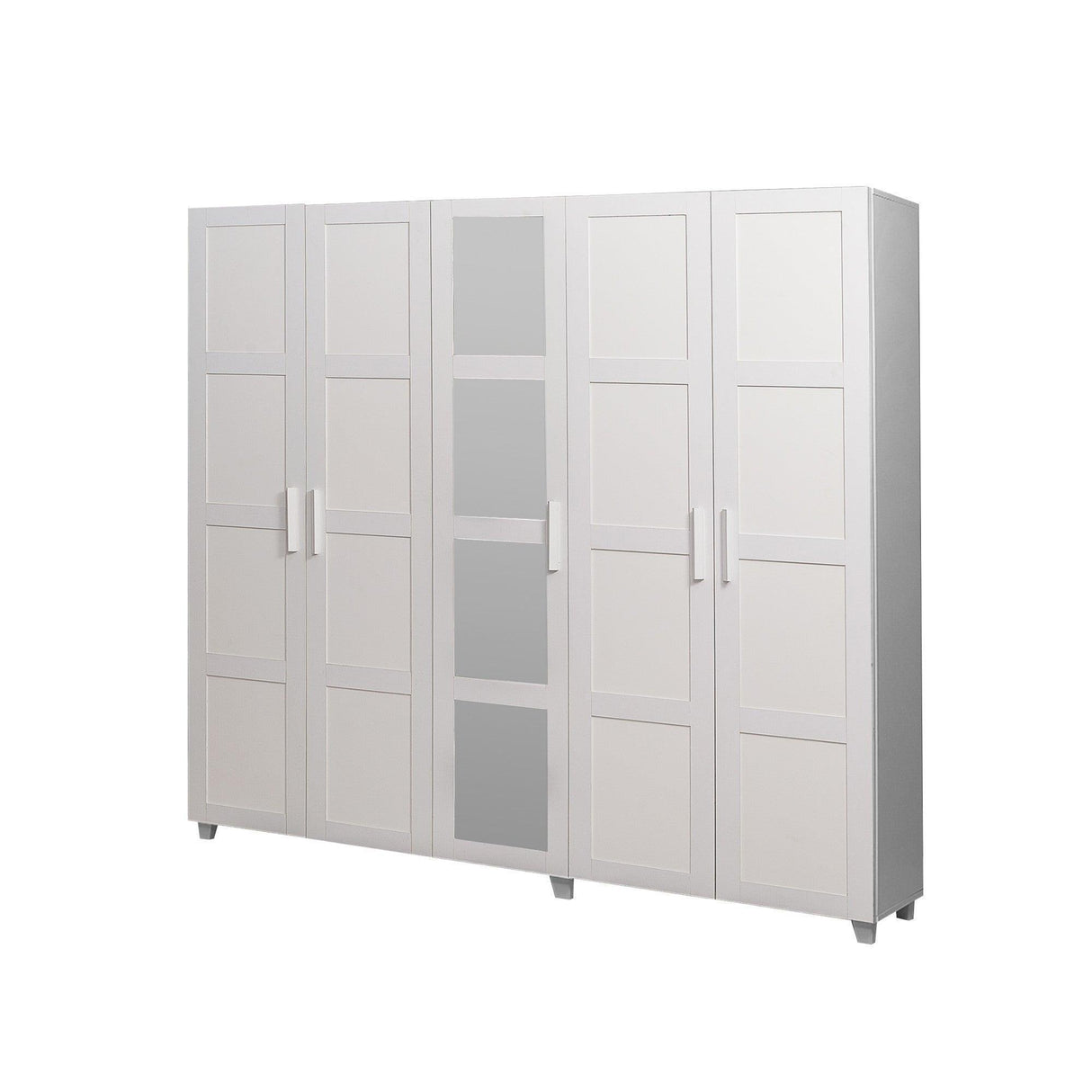 Dulap Haine Victoria, Alb, 220x201x50 cm