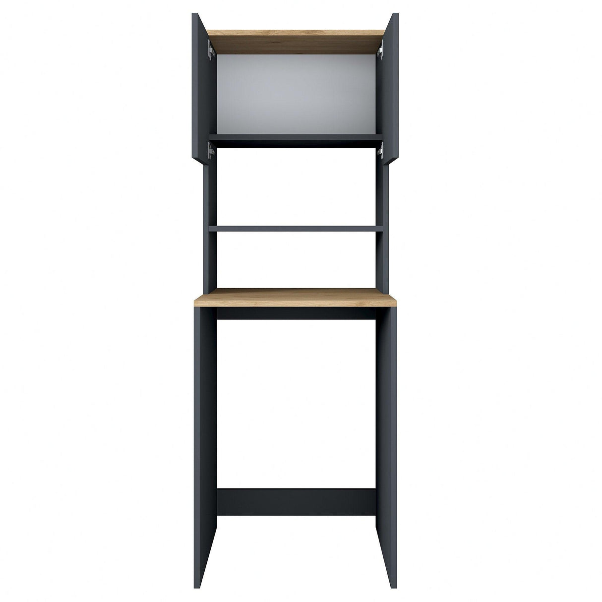 Dulap Masina De Spalat Kaizer cu 2 Usi si 3 Rafturi, Antracit, 65 X 183 X 60 Cm