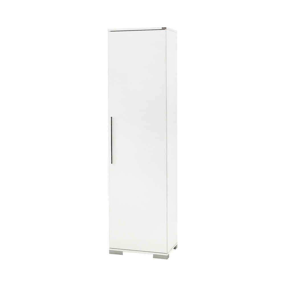 Dulap Multifunctional Adore Diamond, 8 rafturi, Usa reversibila, Alb, 50x187x35 cm