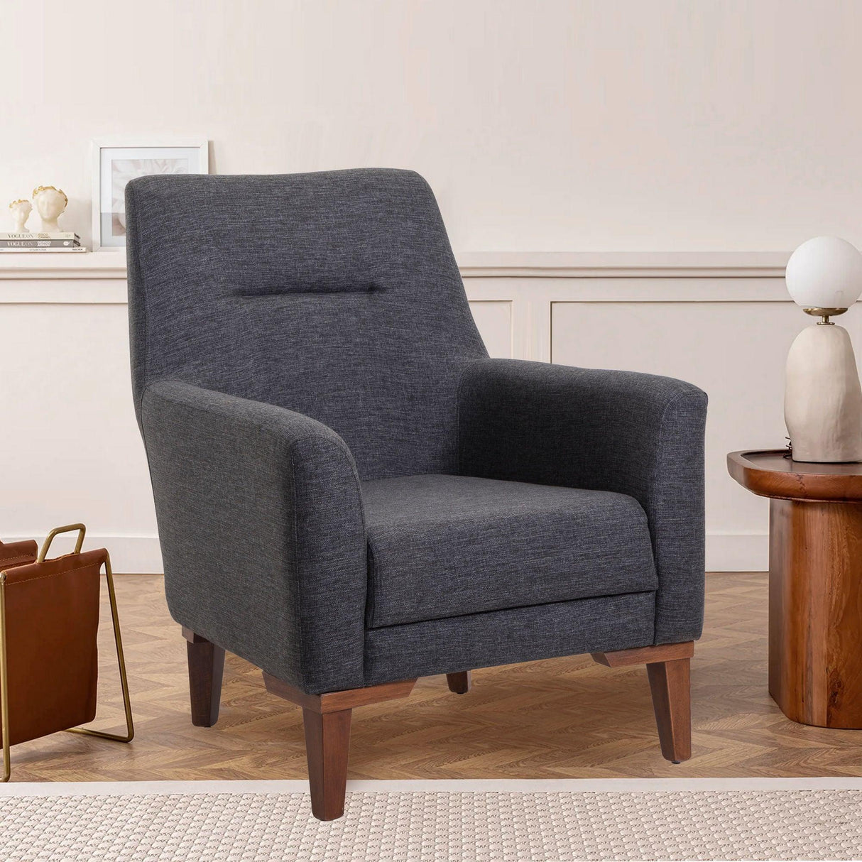 Fotoliu Ilkay , Gri, 76x93x70 cm