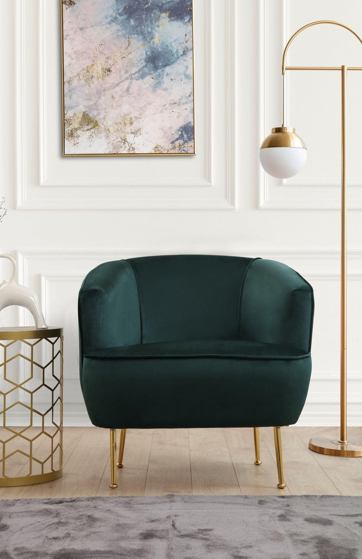 Fotoliu Piccoli Armchair, Verde, 80x79x78 cm