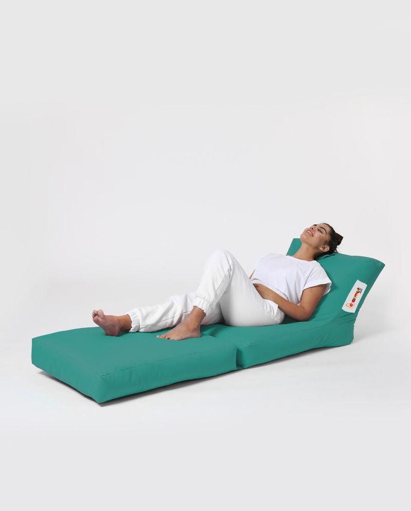 Fotoliu Puf Extensibil, Garden Bean Bag Large, 55 x 40 x 40 cm - Turcoaz