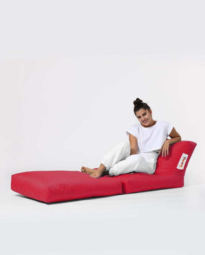 Fotoliu Puf Extensibil, Garden Bean Bag Large, 55 x 40 x 40 cm - Roșu