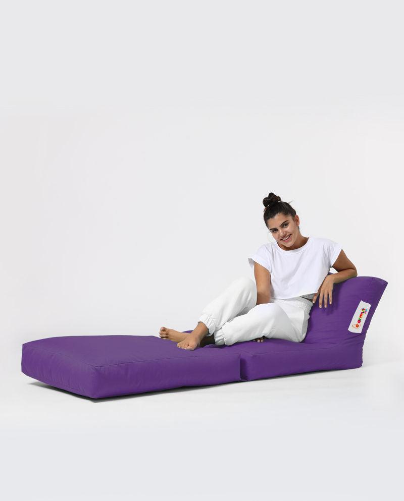 Fotoliu Puf Extensibil, Garden Bean Bag Large, 55 x 40 x 40 cm - Violet
