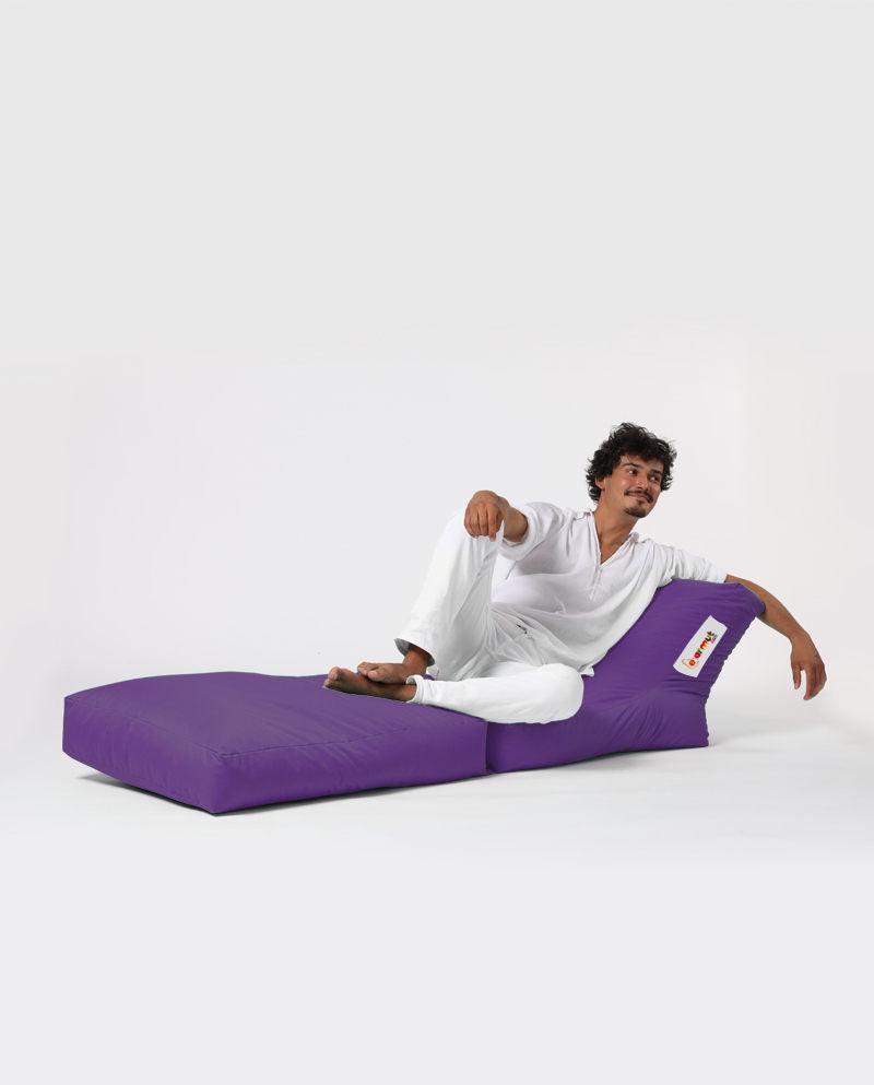 Fotoliu Puf Extensibil, Garden Bean Bag Large, 55 x 40 x 40 cm - Violet