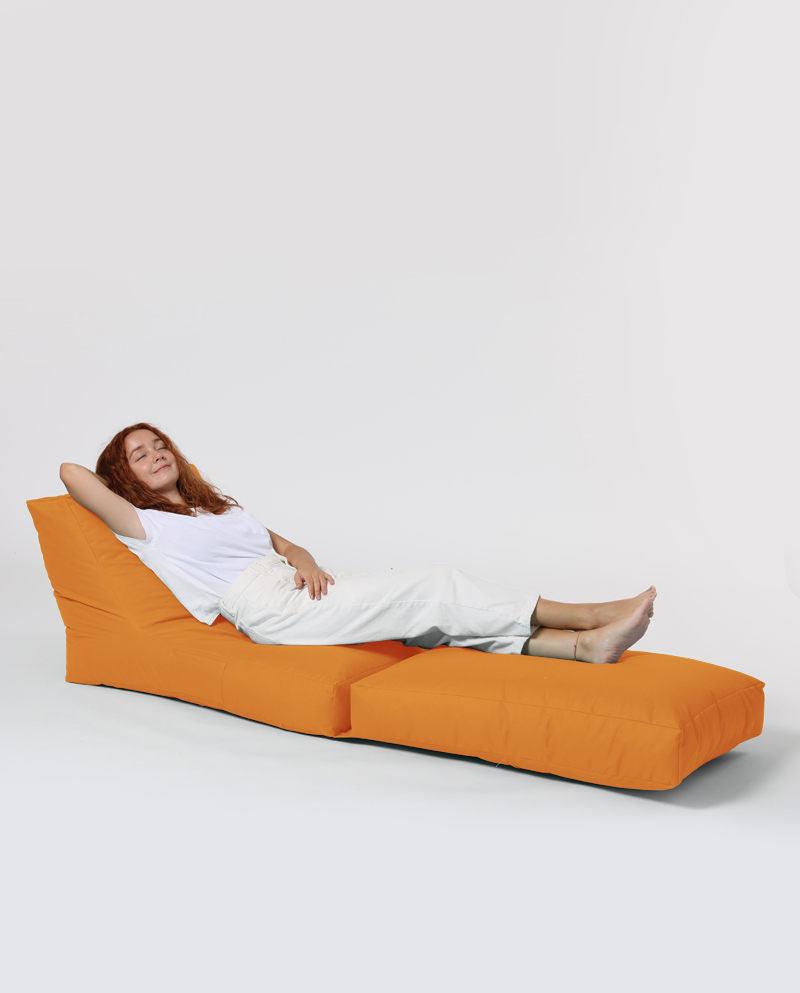 Fotoliu Puf Extensibil, Garden Bean Bag Large, 55 x 40 x 40 cm - portocale